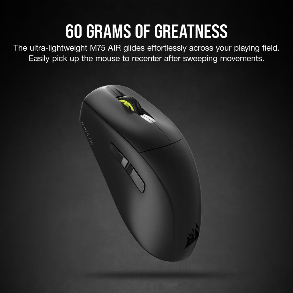 CORSAIR M75 AIR WIRELESS Ultra-Lightweight Gaming Mouse