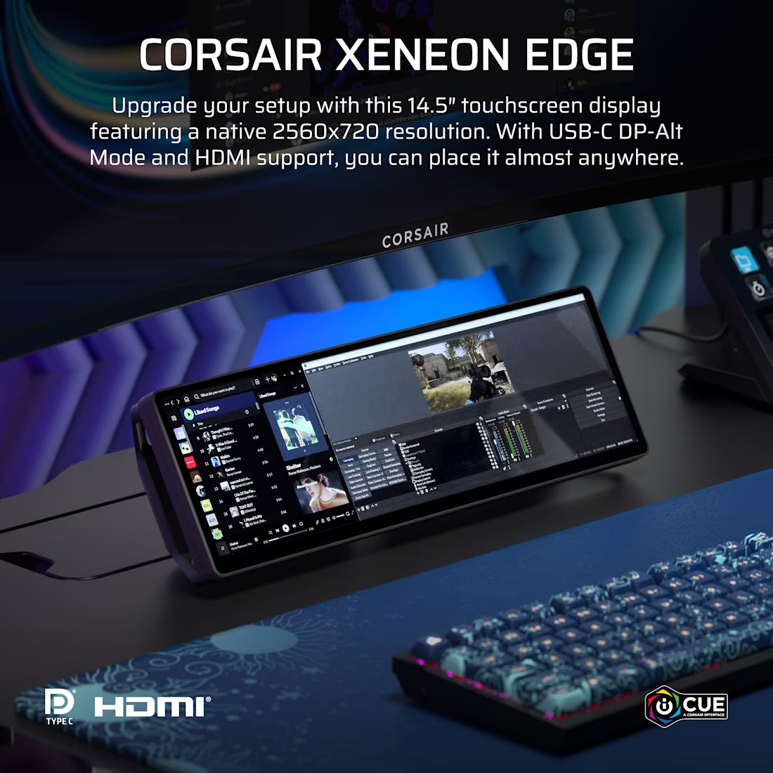 CORSAIR XENEON EDGE 14.5" inch LCD Touchscreen